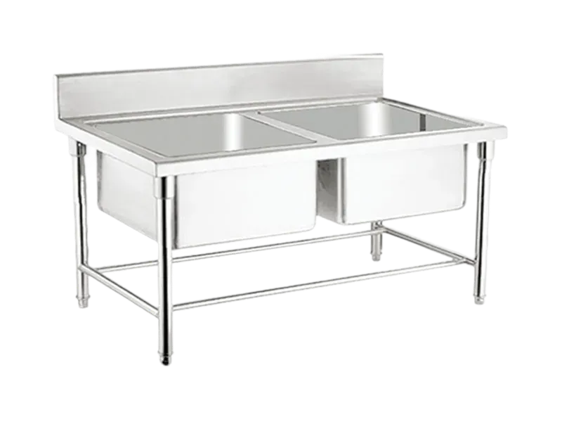 Commercial stainless steel sinks