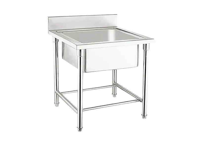 Commercial stainless steel sinks